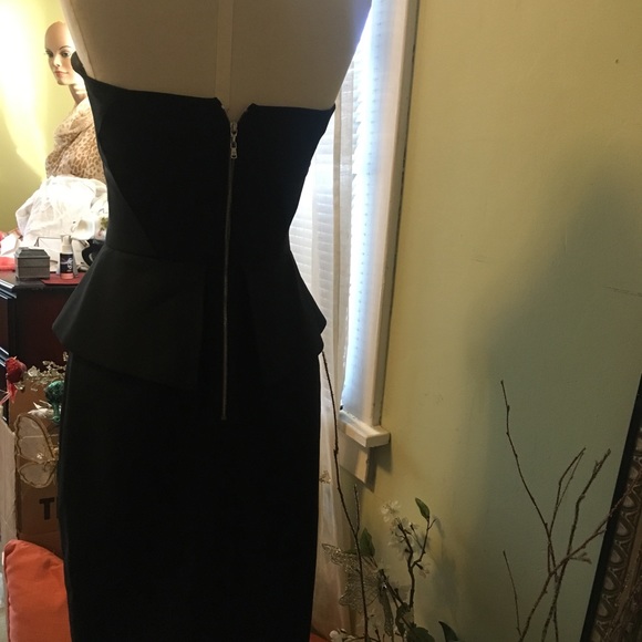 Rachel Roy black peplum strapless dress - Picture 3 of 5